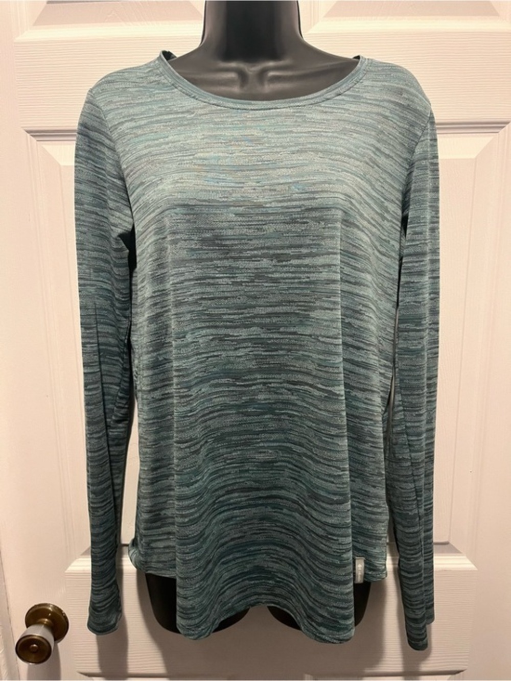 3/30$💥 Columbia Shirt Long Sleeve Blue Open Back Medium Women active lightweight